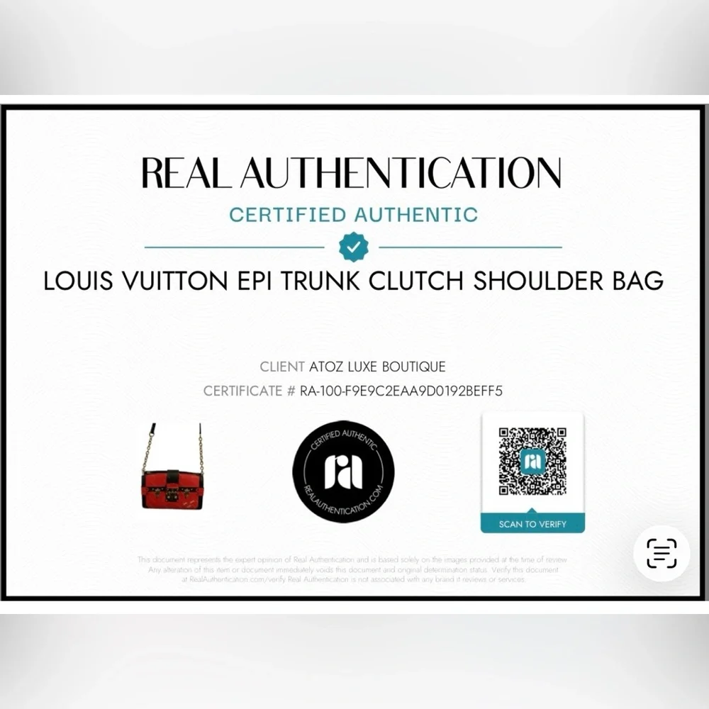 Louis Vuitton Epi Leather Trunk Clutch Shoulder Bag.  EUC - Picture 5 of 16